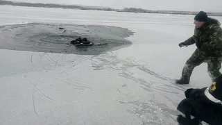 Сегодня провалился под лёд Рыбак
