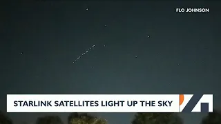 Starlink satellite trains light up the Inland Northwest night sky