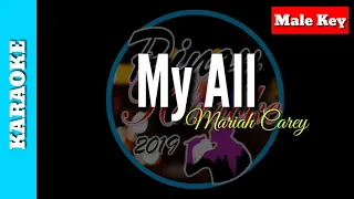 My All by Mariah Carey ( Karaoke : Male Key )