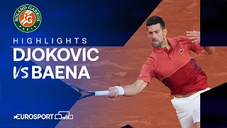 Novak Djokovic vs Roberto Carballes Baena | Round 2 | French Open 2024 Highlights 🇫🇷