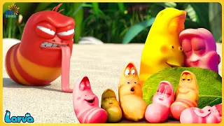 LARVA FAMILY GREEN BLUE RED AND YELLOW | SUPER POWER  🍕 60min | Cartoon Comedy video by LARVA