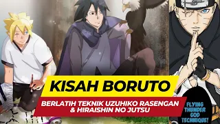 9 MENIT FULL FLASHBACK BORUTO BELAJAR UZUHIKO RASENGAN DAN HIRAISHIN NO JUTSU