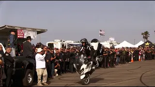 Teach McNeil Stunt Show on BMW R 1250 RT-P Police Bike