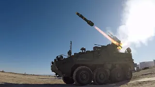 M-SHORAD Firing All Weapons