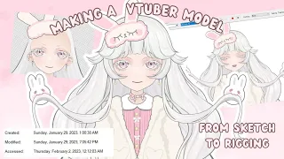 Making a VTuber | Full Process From Sketch to Rigging