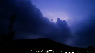 Fast Tornado 🌪️Wetterleuchten und Quellwolken Felder 🌱Heidelberg und Weserbergland 😜