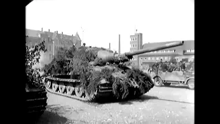 The surrender of a heavy Panzerjaeger unit to US troops at Iserlohn, 16 April 1945