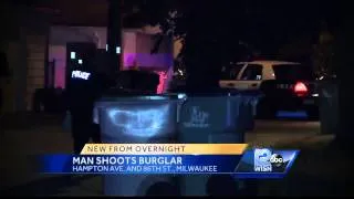 Burglar shot in Milwaukee