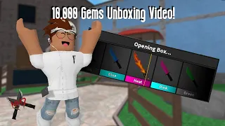 Unboxing 10,000 Gems in Murder Mystery 2!!! (Birthday Special)