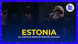 Eurovision 2024: 5Miinust, Puuluup - All Previous Music Videos (Estonia)