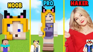 MINECRAFT - POMNIK BELLI CHALLENGE | NOOB vs PRO vs HAKER | Vito vs Bella