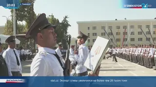 Церемония принятия присяги в военных училищах