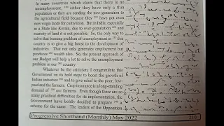 Exercise No. 10, 90WPM, Progressive May Magazine 2022, English Practice #englishshorthand