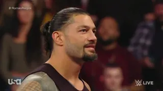 Roman Reigns Back On Monday Night Raw Full Segment
