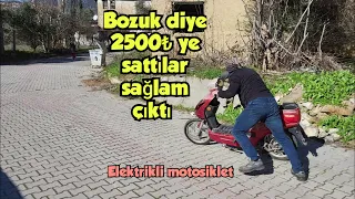 Bozuk diye satın aldı sağlam çıktı, elektrikli bisiklet tamiri