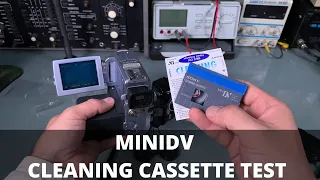 MiniDV Sony Head Cleaning  Cassette (tape)  DVM4CLD - fixing Sony camera DCR-PC8E & Sharp VL-NZ105