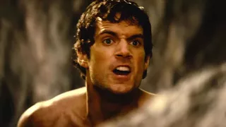 Henry cavil action scene : Theseus trying to save mother