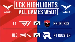 LCK Highlights ALL GAMES Week 5 Day 1 | LCK Spring 2024