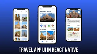 Travel App UI in React Native