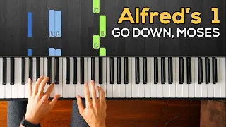 Go Down, Moses (Alfred's Piano Course Level 1) 🎹 Easy Piano Tutorial with Note Letters