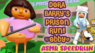 [🌷NEW!] DORA BARRY'S PRISON RUN!  (FIRST PERSON OBBY!) Speedrun Gameplay