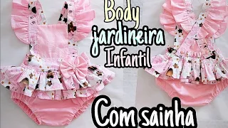 Passo a passo ⭐️BODY JARDINEIRA INFANTIL COM SAIA DE DOIS BABADOS #costurainfantil