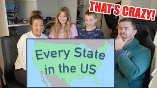 New Zealand Family Reacts to Every State in the US