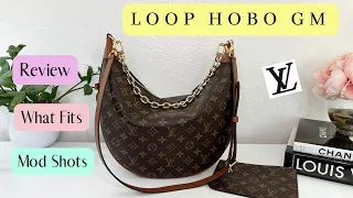 NEW Louis Vuitton Loop Hobo GM | Review, What Fits, Mod Shots