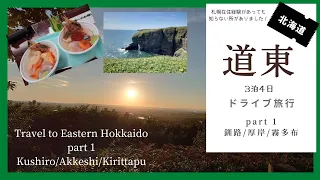 【北海道 道東3泊4日ドライブ旅行  part 1】Travel to Eastern Hokkaido　 釧路/厚岸/霧多布（涙岬）