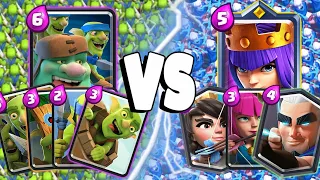 GOBLINS TEAM Vs ARCHER TEAM - Clash Royale Challenge