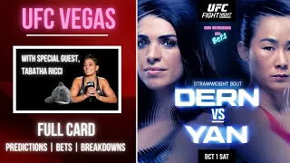 UFC Mackenzie Dern vs Xiaonan | Full Card | Breakdowns | Predictions | BET$