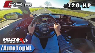 720HP AUDI RS6 PERFORMANCE | MILLTEK EXHAUST | POV Test Drive by AutoTopNL