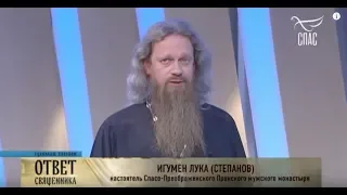 Игумен Лука (Степанов) в программе "Ответ Священника" на канале "СПАС" 25 октября 2018 года.