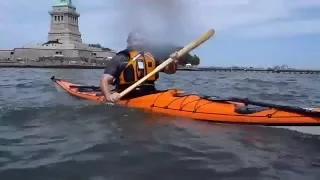 Greenland Rolling for the Lady - kayaking the Statue of Liberty