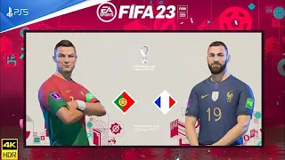 (PS5) FIFA 23 | CLASH OF LEGENDS | FRANCE VS PORTUGAL | WORLD CUP FINAL QATAR (2022) | 4K 60 FPS