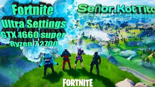 Fortnite GTX 1660 Super + Ryzen 7 2700 Ultra Settings 2020