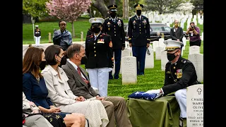 PFC Raymond Warren, Silver Star recipient was laid to rest in Arlington National Cemetery 4/13/2021