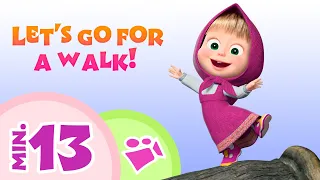 TaDaBoom English 🧭🎈 Let's go for a walk! 🎈🧭 Song collection for kids 🎤 Masha and the Bear