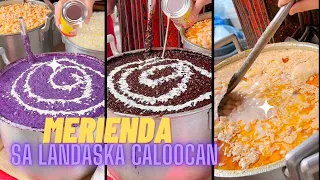 Masarap na MERIENDA sa Landaska Caloocan | Ube at Chocolate Champorado | Sopas | Ginataang Mais