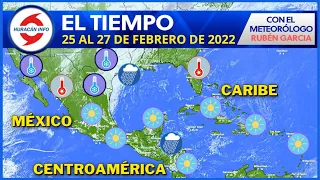 Frío en Texas y norte de México. Calor en Florida. Aguaceros en el Caribe y Centroamérica.