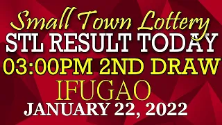 STL IFUGAO 2ND DRAW 3:00PM JAN 22, 2022 | LOTTO RESULT WINNING NUMBER