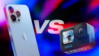 iPhone 13 Pro Max vs GoPro HERO 10! (In-Depth VIDEO Comparison)