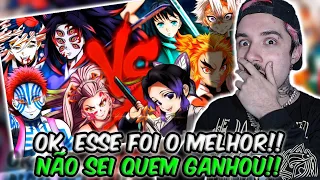 (QUEBRARAM DEMAISSS!) REAGINDO a Luas Superiores VS. Hashiras | Combate de Rimas | REACT // NaiReact