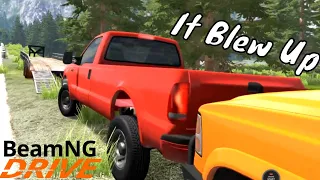 BeamNG Drive RP #15 - The Ford Powerstrokes Blew Up | Building Another Off-Roader