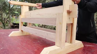 Extremely Smart Woodworking Talent That You Want To Learn // Build A Smart Outdoor Table ( Part 1 )