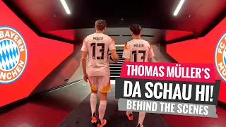 Behind the scenes beim Contentdreh von Thomas Müller