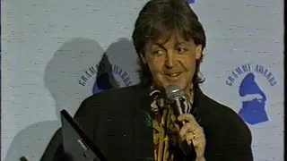 Paul McCartney backstage at Grammys