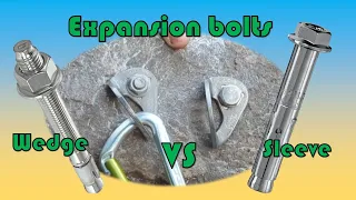 Expansion bolts: Wedge bolt vs Sleeve bolt [Climbing bolt basics]