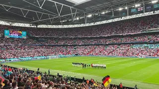 Germany National Anthem | England v Germany | Euro 2020 | Wembley Stadium