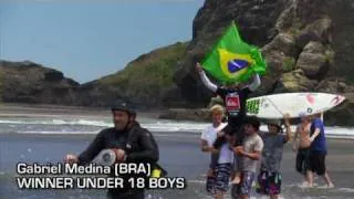 FINALS DAY - Quiksilver ISA World Junior Surfing Championships Piha NZ 2010